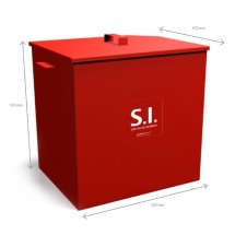  Balde areia 100L com rodas